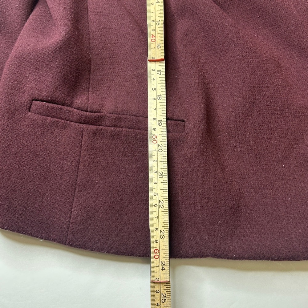 Cartonnier for Anthropologie Plum Balloon Sleeve Studio Blazer Jacket Size L - Picture 11 of 16